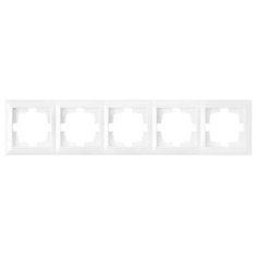 Рамка 5-местная белая, Стиль, Bylectrica (ЮЛИГ.735212.297) (BYLECTRICA)