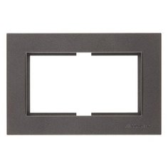 Рамка для 2-ой розетки дымчатая, RITA, MUTLUSAN (для розетки 2-ой арт.2200 201 ХХХХ, 2200 202 ХХХХ, 2200 203 ХХХХ (ХХХХ- цвет)) (2220 820 1295)