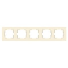 Рамка 5-ая горизонтальная кремовая, RITA, MUTLUSAN (2220 800 1502)