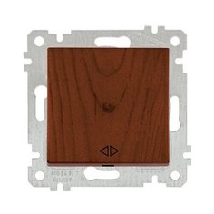 Выключатель промежуточный многопозиционный (скрытый, без рамки, пруж. зажим) орех, RITA, MUTLUSAN (10 A, 250 V, IP 20 перекрестный (промежуточный)) (