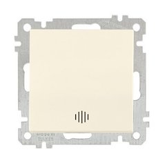 Выключатель 1-клав. (с подсветкой, скрытый, без рамки, винт. зажим) кремовый, DARIA, MUTLUSAN (10 A, 250 V, IP 20) (2100 415 0202)
