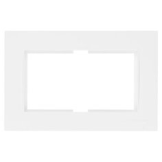 Рамка для 2-ой розетки белая, RITA, MUTLUSAN (для розетки 2-ой арт.2200 201 ХХХХ, 2200 202 ХХХХ, 2200 203 ХХХХ (ХХХХ-цвет)) (2220 820 1201)