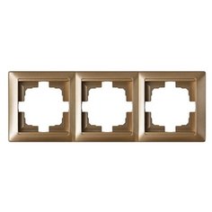 Рамка 3-местная бронза, Стиль, Bylectrica (ЮЛИГ.735212.216бр) (BYLECTRICA)