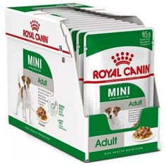 Влажный корм для собак Royal Canin Mini Adult Pouch 12 шт. х 85 г (для мелких пород)