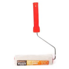 Валик "VELOURS" 38-180мм с ручкой 6мм STARTUL MASTER (велюр, нанесение лаков на основе растворителя) (ST0202-18R)