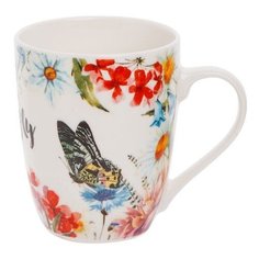 Кружка керамическая, 360 мл, Бабочка 1-1, PERFECTO LINEA (30-033610)