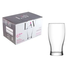 Набор стаканов для пива, 6 шт., 380 мл, серия Belek, LAV (LV-BLK374F)