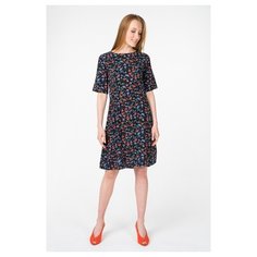 Платье b.young 20805645 женское Цвет Мультиколор Black small flower combi 380034 Цветы р-р 46 38
