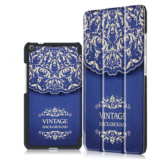 Чехол-обложка MyPads для Lenovo Tab 3 7 Plus TB-7703X/N (ZA1K0070RU) тонкий умный кожаный на пластиковой основе с трансформацией в подставку (Винтаж)