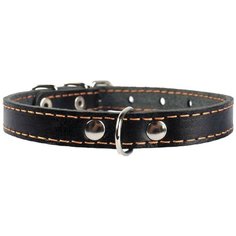 Ошейник COLLAR одинарный 0016, обхват шеи 24-32 см черный