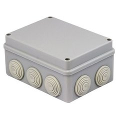 Коробка распаячная ОП 190х140х70мм, 10 мембр. вх. IP55 ЮПИТЕР (JP7113-18)