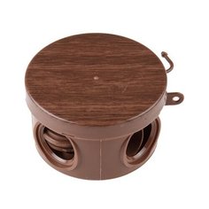 Коробка распаячная ОП 65х40мм, бук, 4 мембр. вх. IP54 ЮПИТЕР (JP7113-06)