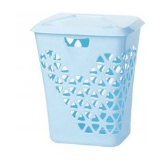 Корзина для белья ВЕНЕЦИЯ 60л (голубой) (М2606) (IDEA)