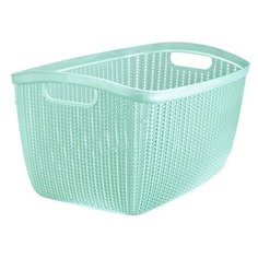 Корзина ВЯЗАНИЕ 26 л (фисташковый) (М2617) (IDEA)