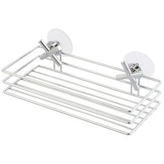 ПОЛКА-КОРЗИНА ДЛЯ ВАННОЙ НА ПРИСОСКАХ 19,1*10,7*12 СМ ХРОМ. "РЫЖИЙ КОТ" CROSS-CH-04