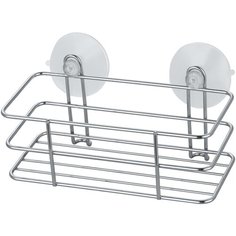 ПОЛКА-КОРЗИНА ДЛЯ ВАННОЙ НА ПРИСОСКАХ 18*10*9 СМ ХРОМ. "РЫЖИЙ КОТ" ELINE-B-1