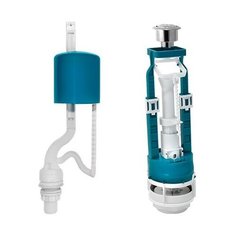 Арматура хром кнопка, ниж.подводка, ИнкоЭр (И - СБ1-НпрНРФ-Х-М Р)