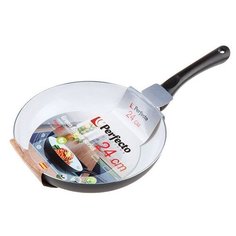 Сковорода ф 24х4.5 см, алюм., натур.керам.антиприг. покр., серия GREEN ENERGY, PERFECTO LINEA (56-242020)