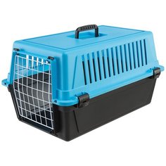 Переноска ATLAS 20 EL (без аксессуаров) для кошек и мелких собак, голубой Ferplast