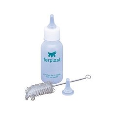 Поилка Ferplast PA 5502 с соской и ершиком для кошек и собак 50 мл прозрачный