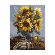 Картина по номерам Paintboy 76033 Подсолнухи (Дандорф Ольга) 30x40см