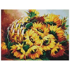 Алмазная мозаика EF 463 Корзинка подсолнухов 30*40 Paintboy
