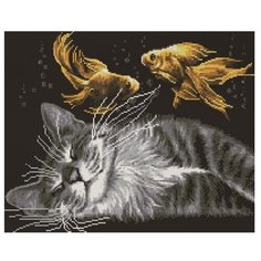 Алмазная мозаика Paintboy GF 2902 Мечты кота 40x50см