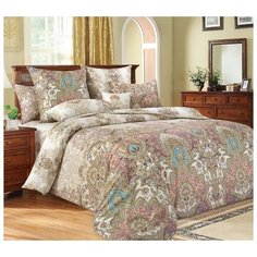 Постельное белье «Великолепие 1», сатин (2 сп с европростыней), книжка ПВХ Текс Дизайн