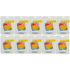 Consly Mango Mask Pack, 20ml. Тканевая маска для лица Выравнивающая тон кожи с экстрактом карамболы 20 мл x 10 шт