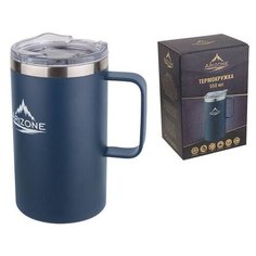 Термокружка, 550 мл, нержавеющая сталь, синяя, ARIZONE (27-253001)