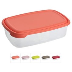 Контейнер пласт. прямоуг. 2 л, с крышкой, Stilo, DRINA (265х175х70 мм, цвета в ассортименте) (10552)