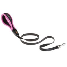 Поводок для собак Ferplast Ergofluo G 15 черный/розовый 1.2 м 15 мм