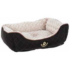 Лежак для животных с бортиками SCRUFFS "Wilton", черный, 60х50х12см (Великобритания)
