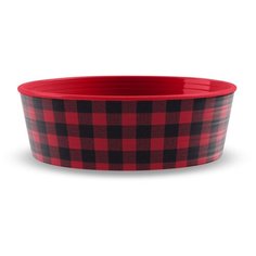 Миска для животных TARHONG "Check", красная, 17х17х5.8 (950мл)