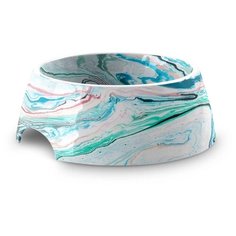 Миска для животных TARHONG "Marble Swirl", мрамор цветной, 18х18х7.1см (590мл)