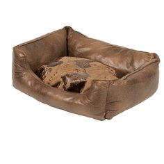 Лежак для собак с бортиками DUVO+ "Explorer Bed", коричневый, 60х50см (Бельгия)
