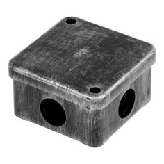 Коробка распаячная ОП 75х75х40мм, серебро, 4 мембр. вх. IP53 ЮПИТЕР (КЭМ 3-10-4) (JP7113-23)