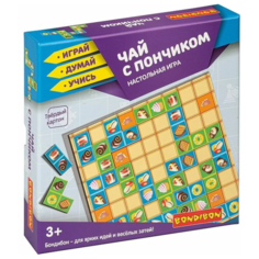 Настольная игра Bondibon ДОМИНО-ПАЗЛ "ЧАЙ С ПОНЧИКОМ"