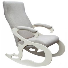 Кресло-качалка Мебелик Верона размер: 64х97 см, обивка: ткань, цвет: серый/дуб шампань