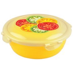 Phibo Контейнер для продуктов с декором Click&Lock 0.58 л, 15.3x15.3 см