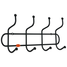 Вешалка настенная "Дружба 4", цвет черный ЗМИ