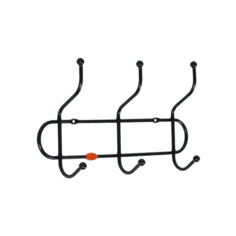 Вешалка настенная "Дружба 3", цвет черный ЗМИ