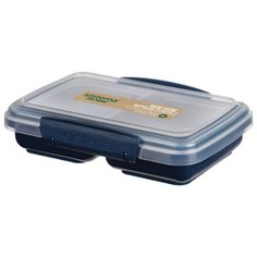 Контейнер двойной Sistema "Renew" 350мл, синий, 581518