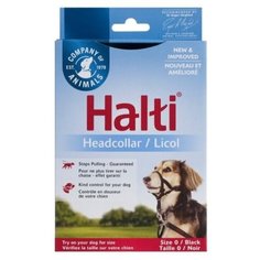 Недоуздок для собак COA "HALTI Headcollar", Size 0, черный, 29-36см (Великобритания)