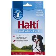 Недоуздок для собак COA "HALTI Headcollar", Size 4, черный, 46-62см (Великобритания)