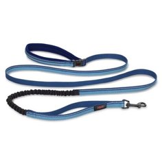 Поводок для собак COA Антирывок "HALTI All-In-One-Lead", голубой, 2.1мх2.5см (Великобритания)