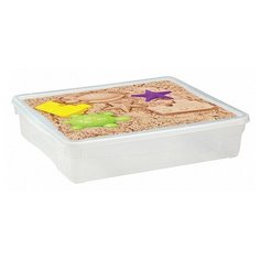 Econova Контейнер с аппликацией 40х33.5х8.5 см песок/формочки