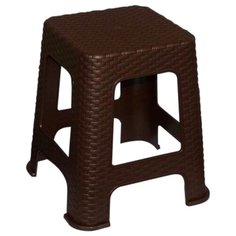 Табурет Violet Ротанг, пластик, цвет: коричневый