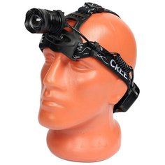 Фонарь налобный светодиодный АКБ USB 803 Police