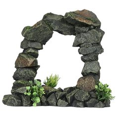 Декорация для аквариума AQUA DELLA "Арка каменная", серая, 27х13x25см (Бельгия)